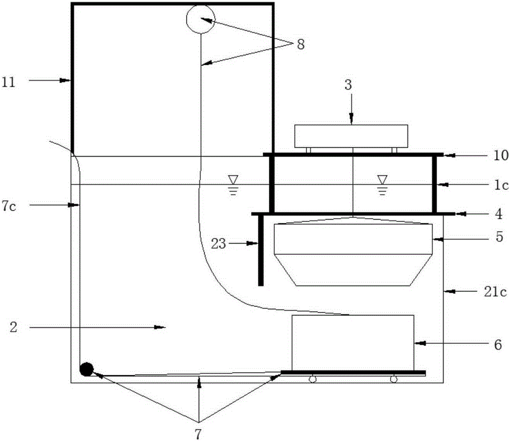 Open channel water channel bed-load transport rate ceaseless measuring system