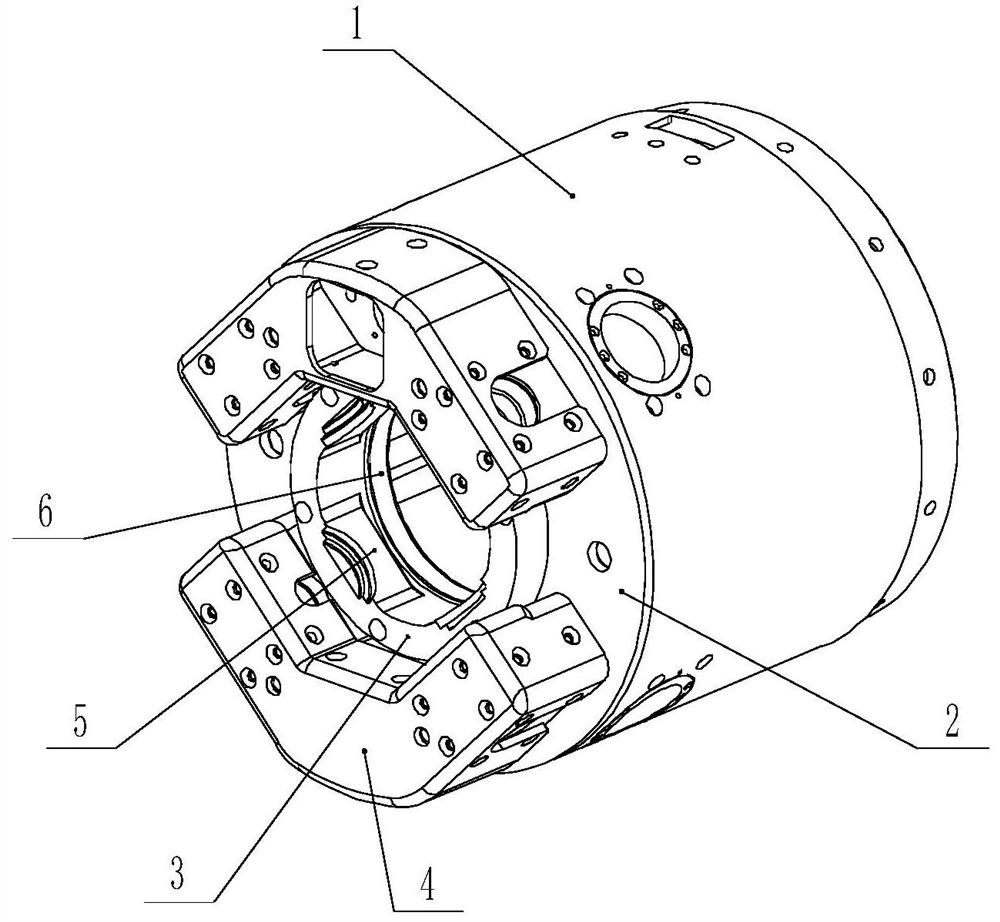 A rocket engine heat-proof tail cabin structure