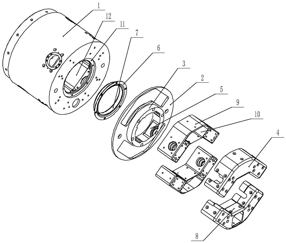 A rocket engine heat-proof tail cabin structure