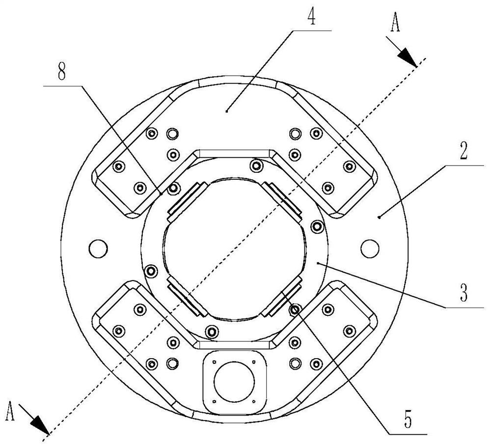 A rocket engine heat-proof tail cabin structure