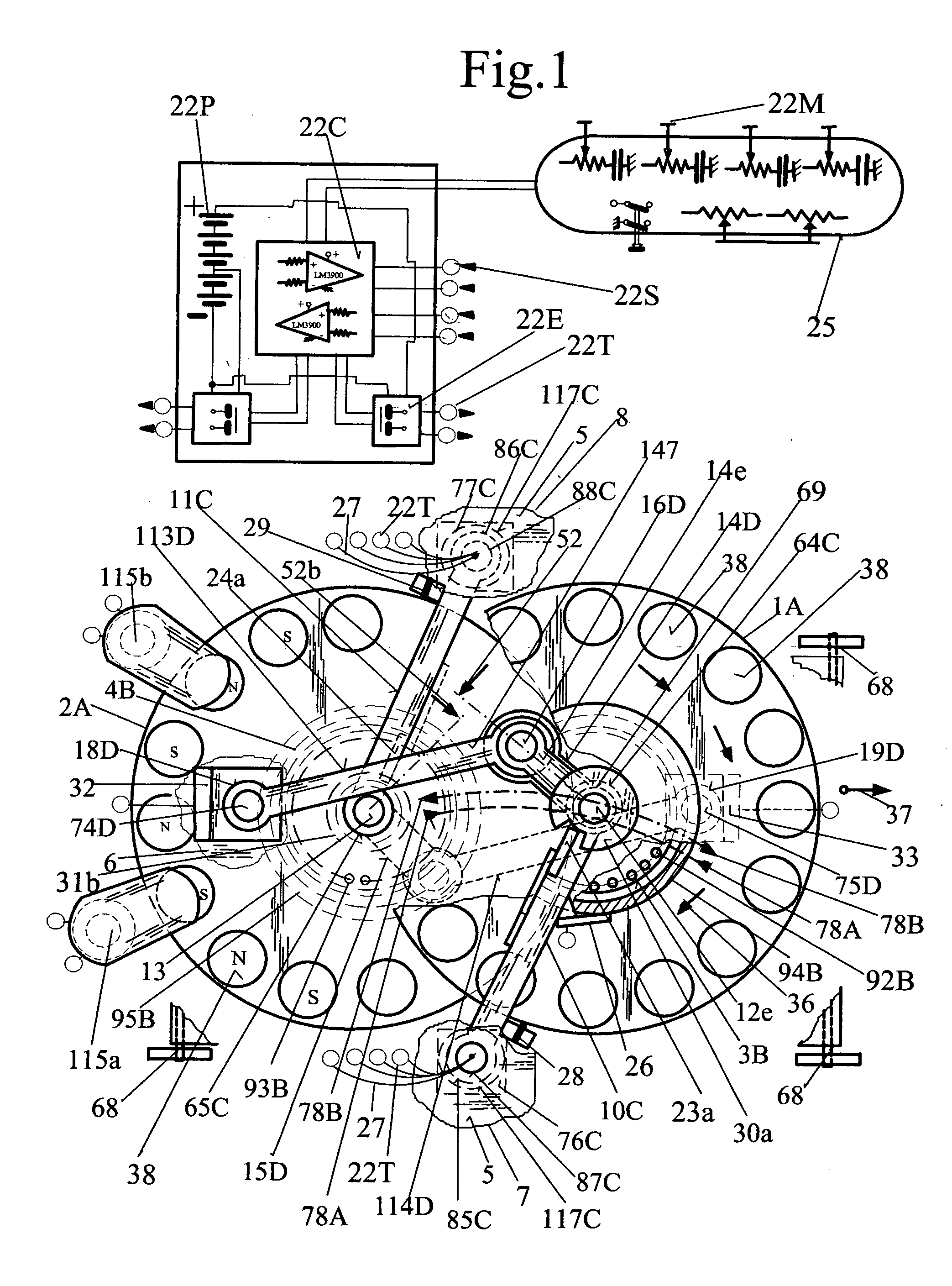 Device for the study of self-contained inertial vehicular propulsion