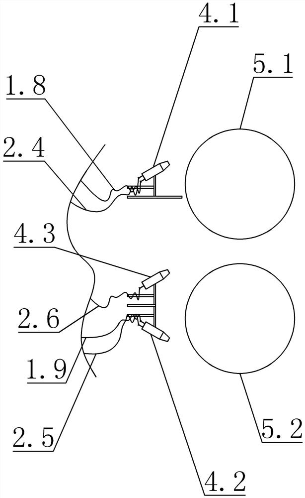 Aluminum cast rolling efficient cooling device and cooling process