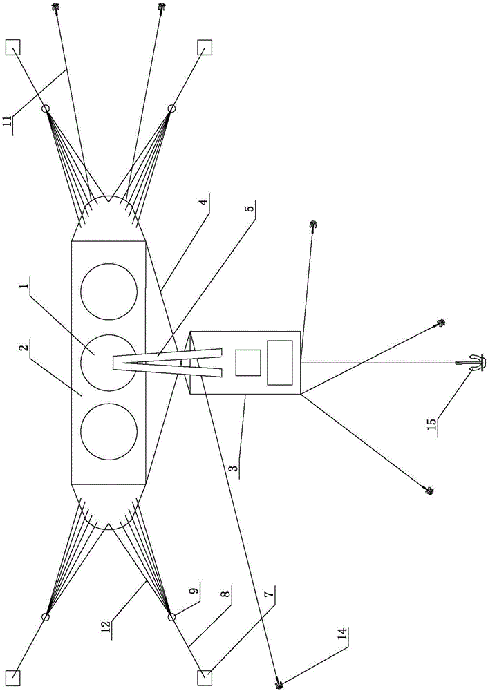 Parking craning method for vibration sinking construction of steel cylinders