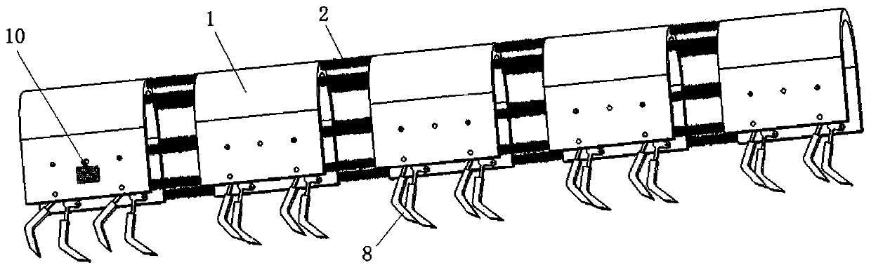 Bionic mantis shrimp underwater rowing device based on motor driving