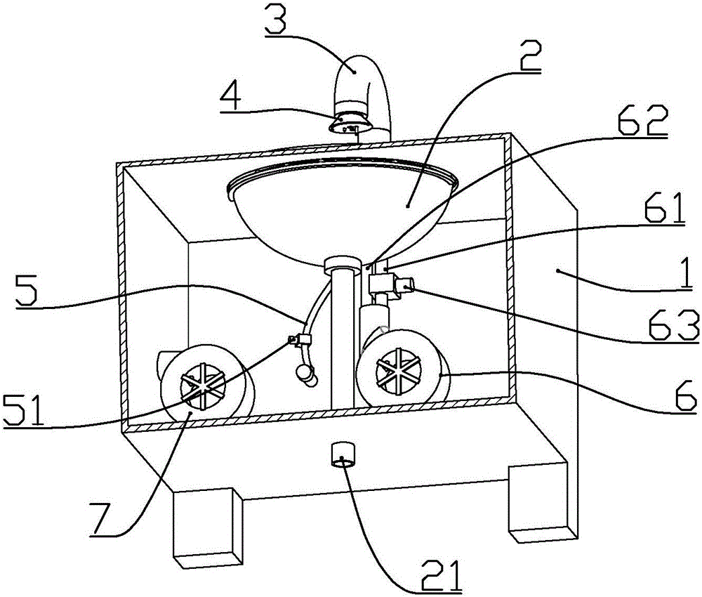 Full-automatic hand-washing device suitable for public place