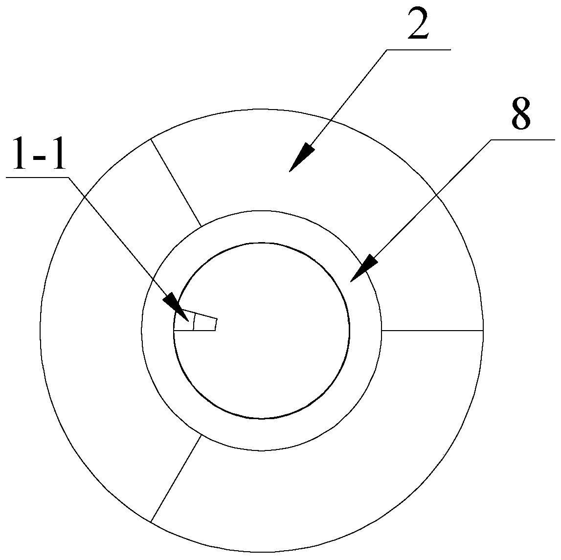 Three-phase separation stator yoke-free modularized axial magnetic flux permanent magnet disc type wheel hub direct-driven motor