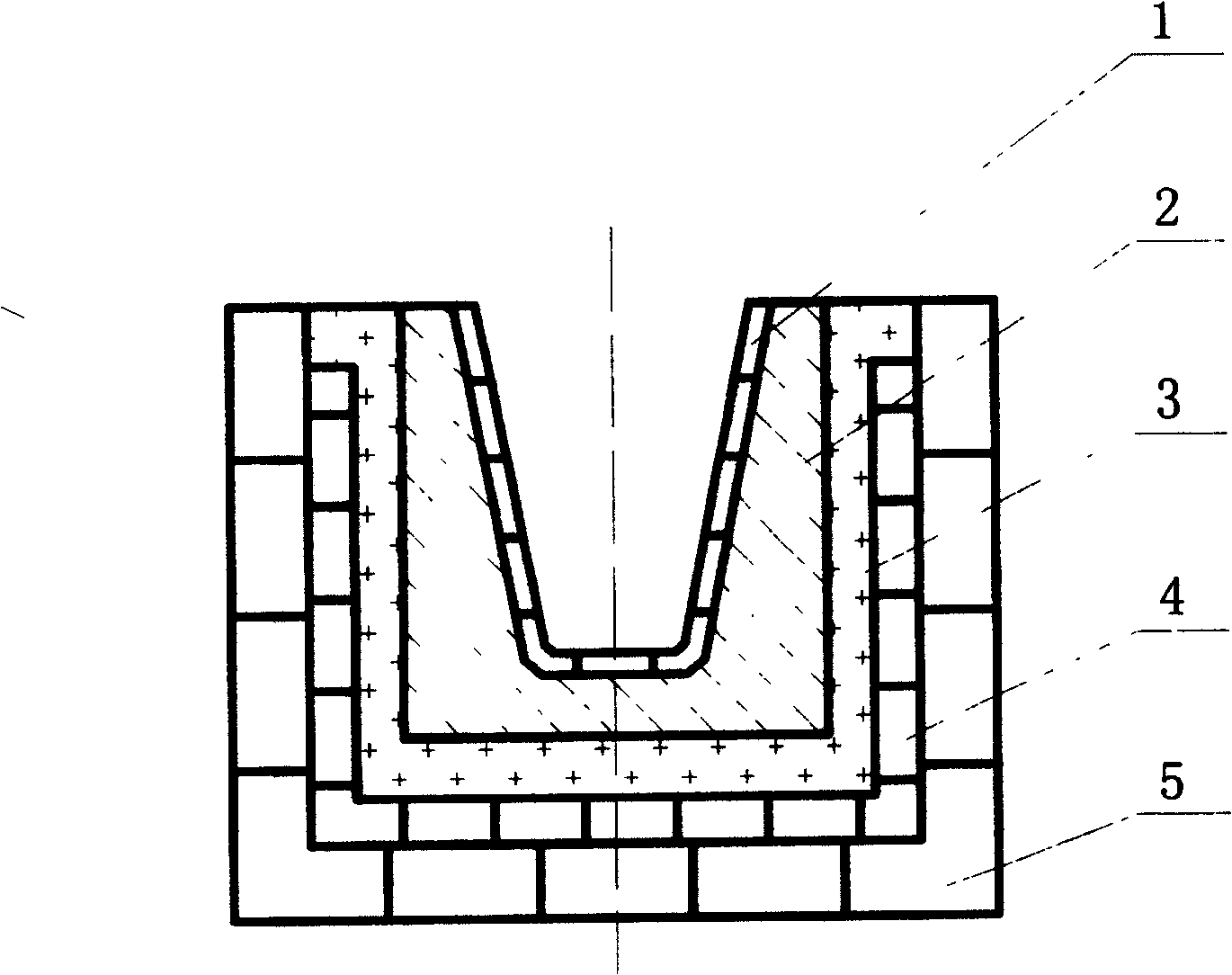 Iron-storing notch of blast furnace