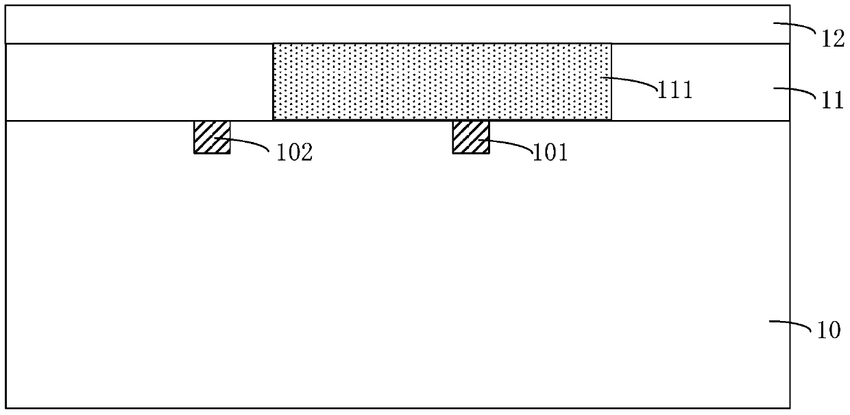 mems device, mems temperature sensor and respective manufacturing methods