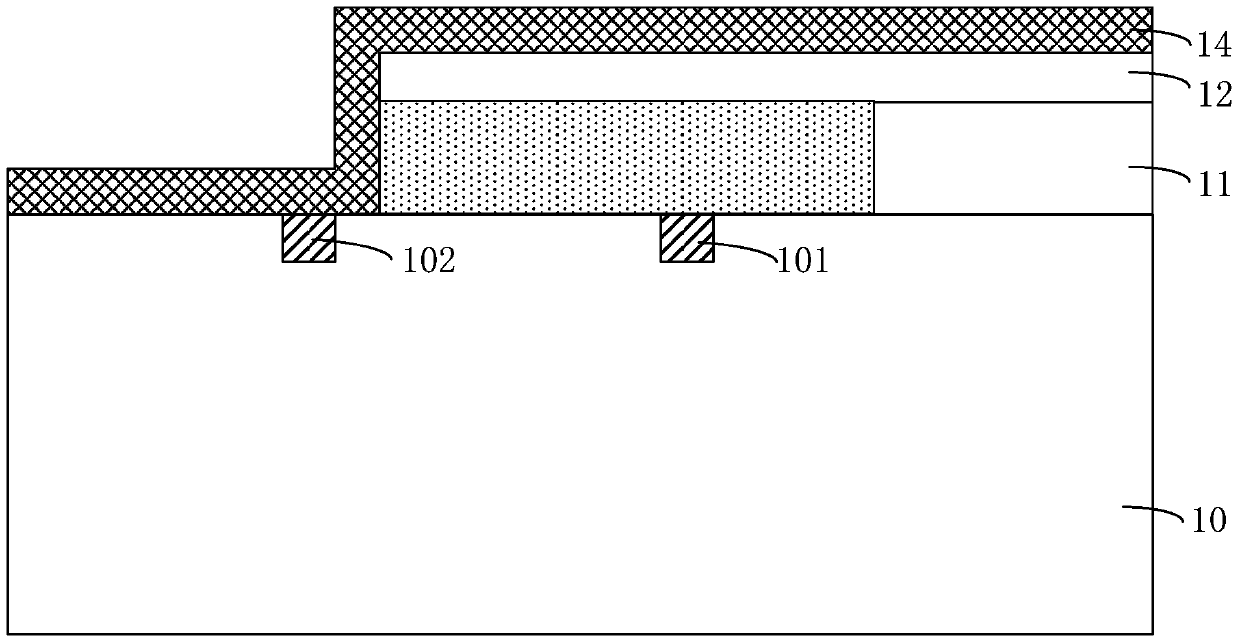 mems device, mems temperature sensor and respective manufacturing methods