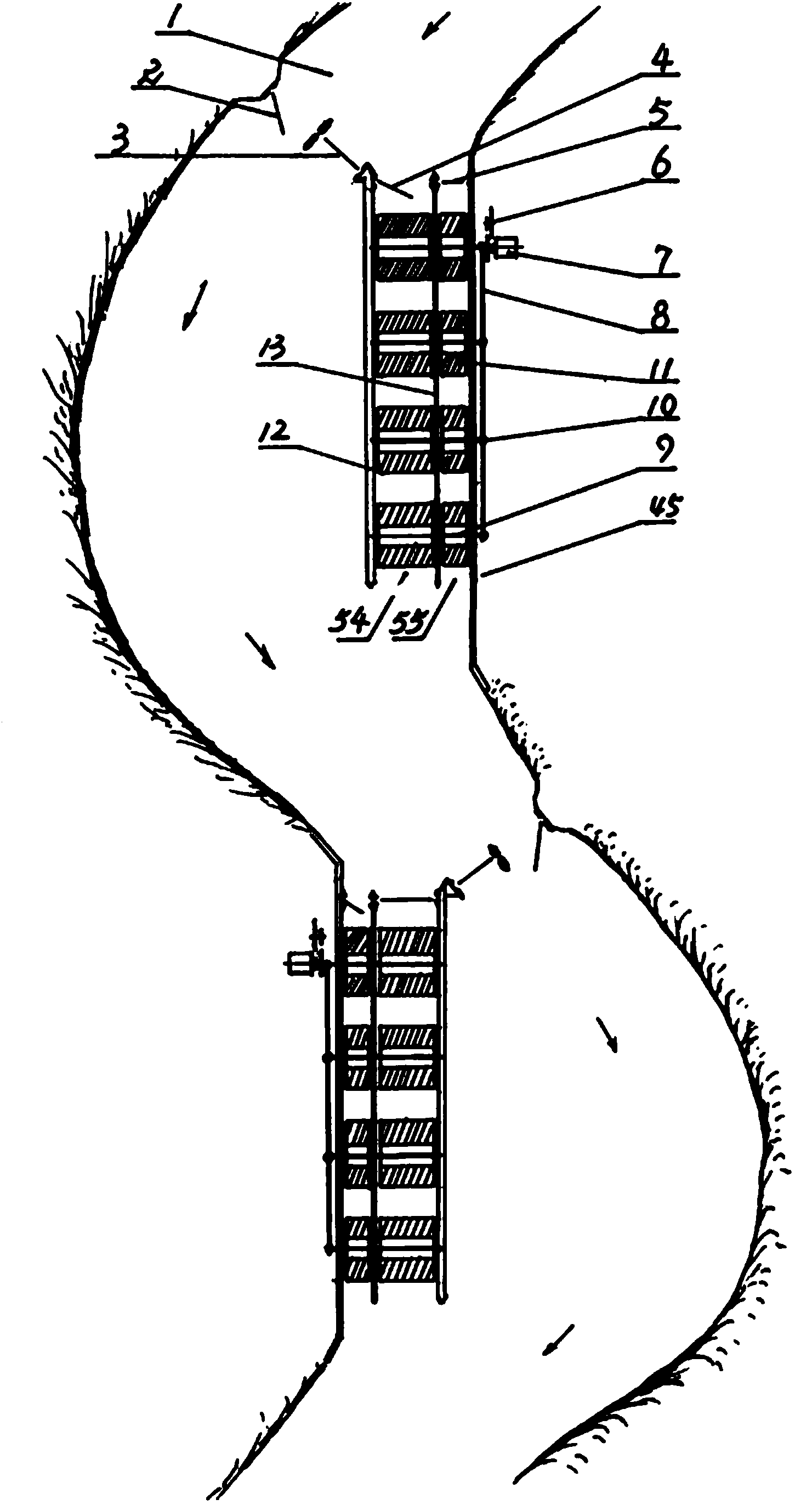 Method for densely building hydroelectric power station and hydroelectric power station capable of being densely built