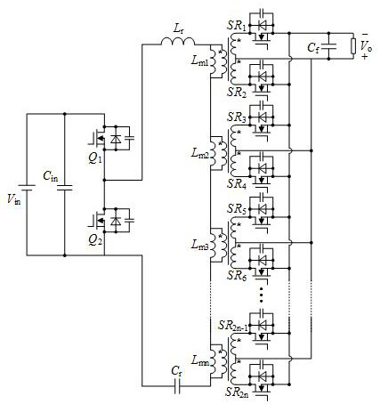 A magnetic integrated matrix transformer and isolated dc/dc converter