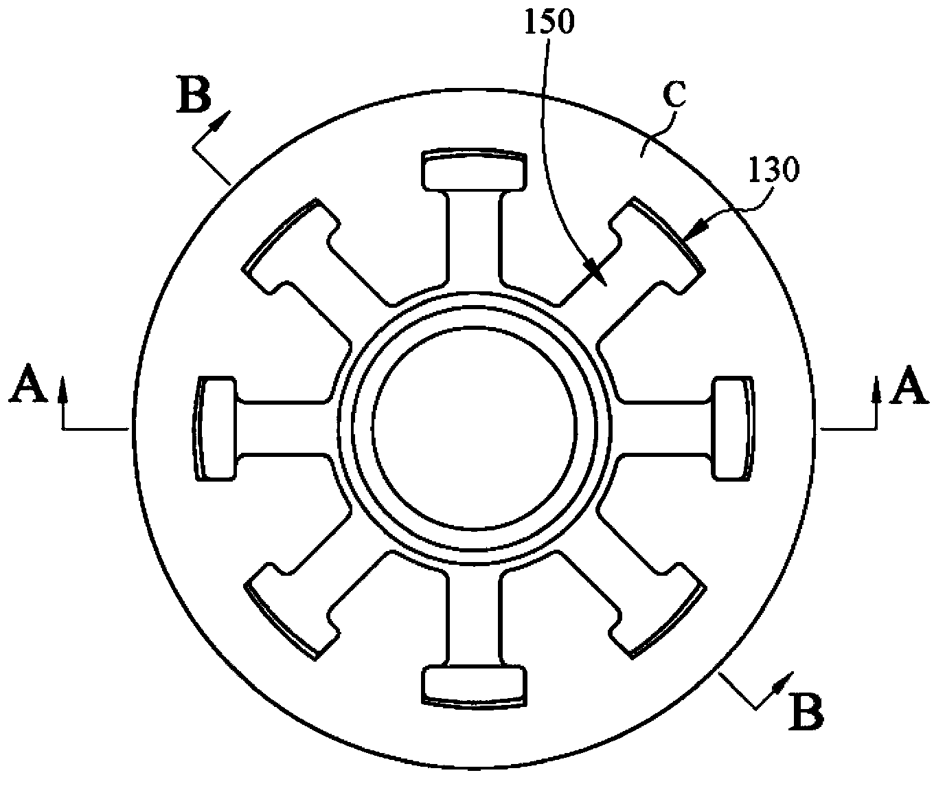 Stackable magnetic conductive structure