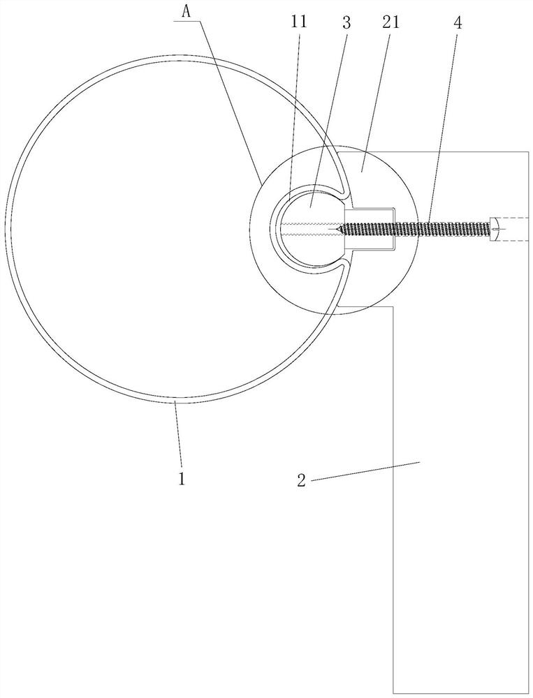 Lamp post system adopting groove mounting structure