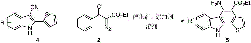 Method for synthesizing amino-substituted carbazole compound