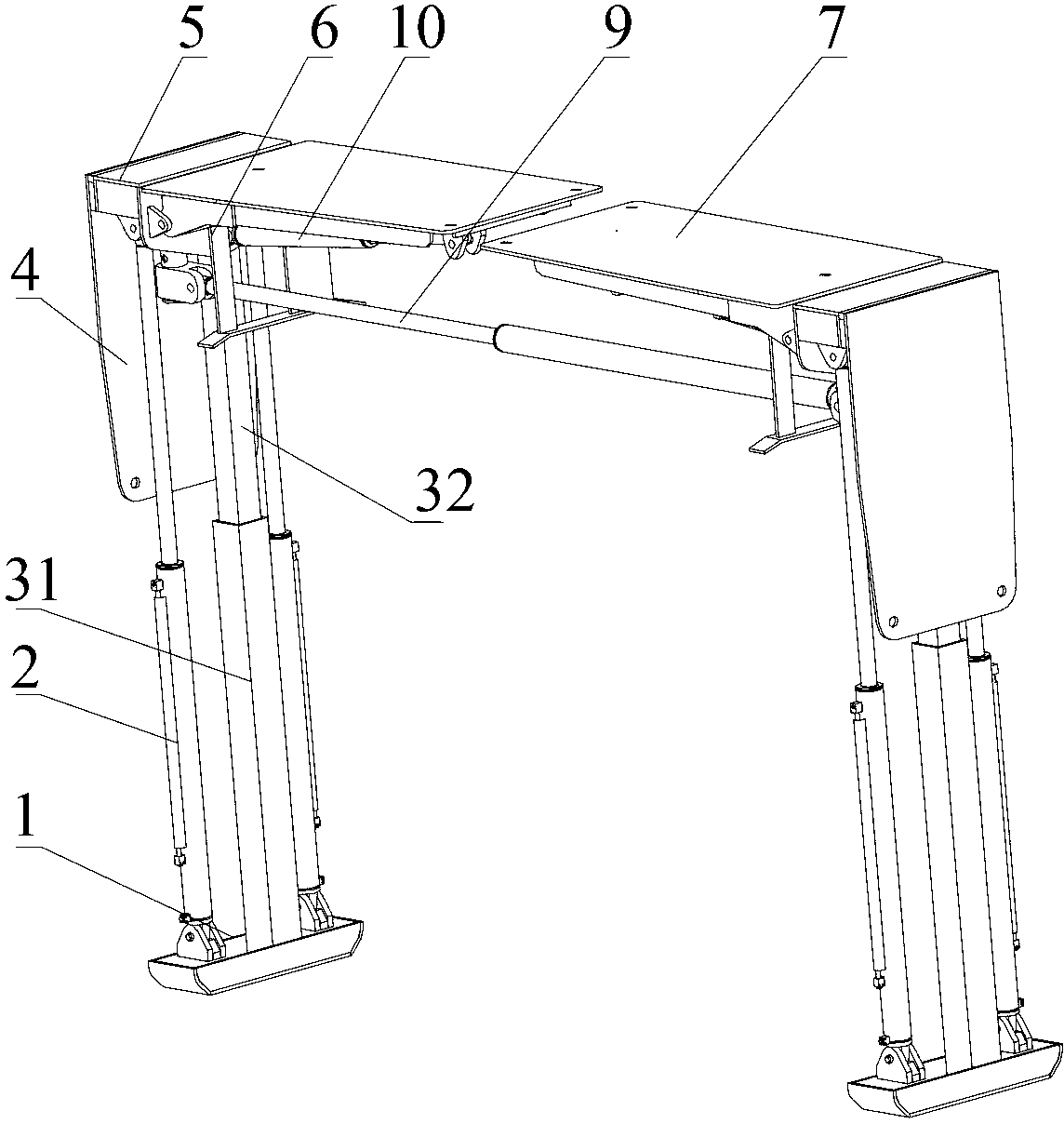 Advance support, advance support set and advance supporting device