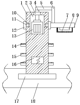 Municipal street lamp facilitating illumination angle adjustment