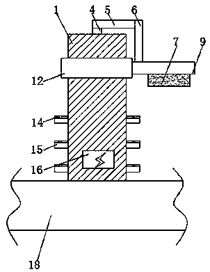 Municipal street lamp facilitating illumination angle adjustment