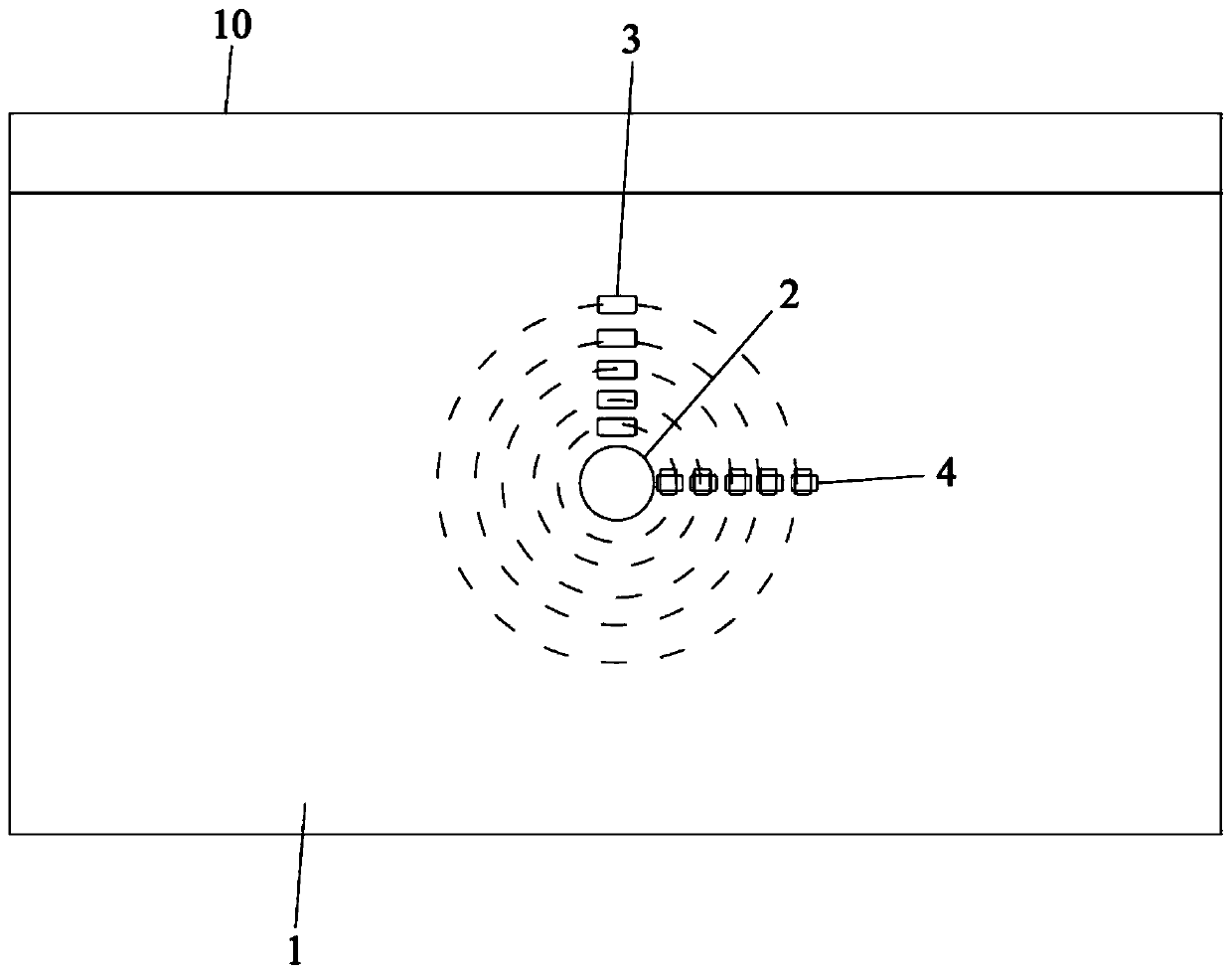 Small hole expansion test device and test method thereof