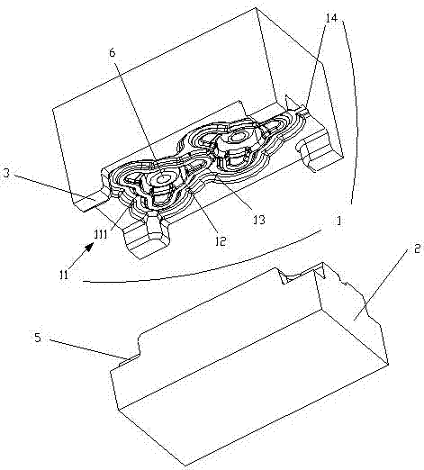 Forging mold based on rounded corner structure