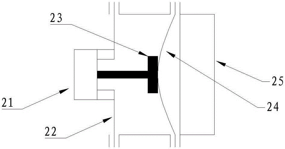 Fluid bed type ion exchange water treatment device adopting electromagnetic vibration and provided with foam cushions for damping