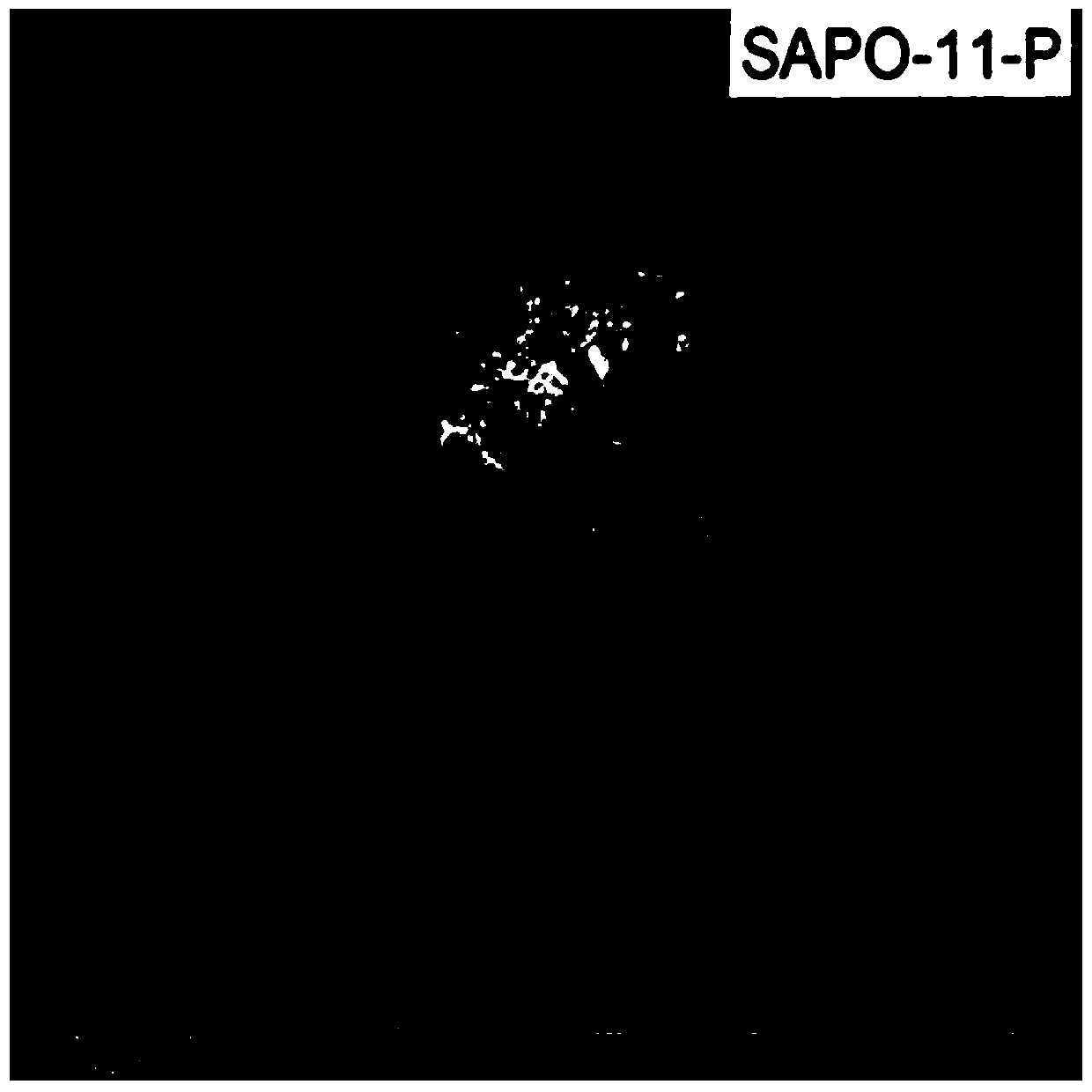 Small-grain stepped hole sapo-11 molecular sieve and hydrocarbon isomerization catalyst and preparation method