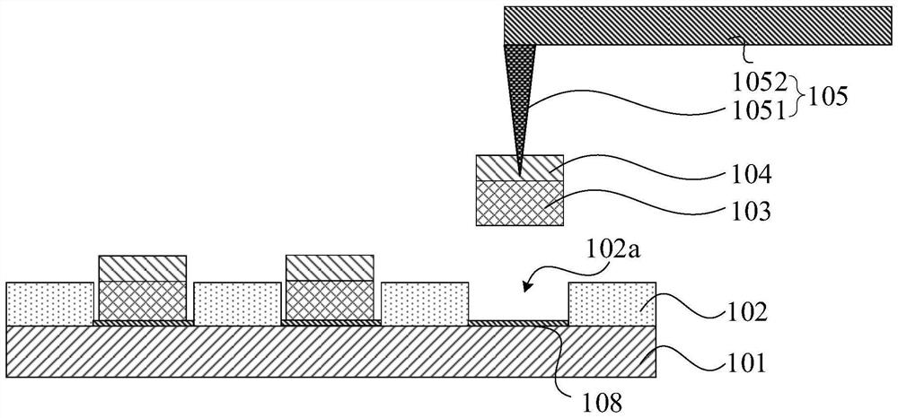 Light-emitting device transfer printing method and light-emitting device transfer printing system