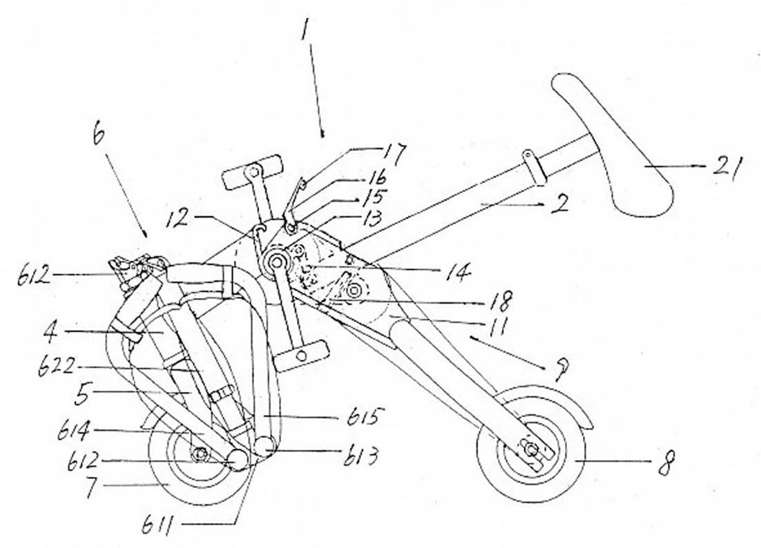 6-inch portable folding bicycle