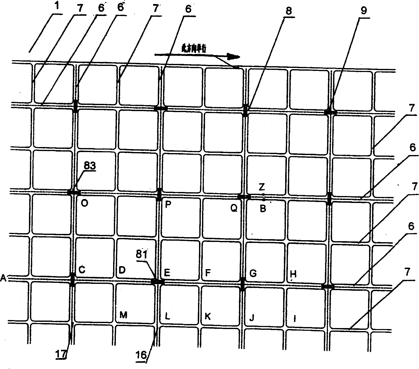 Full spatial urban road system and traffic method using same