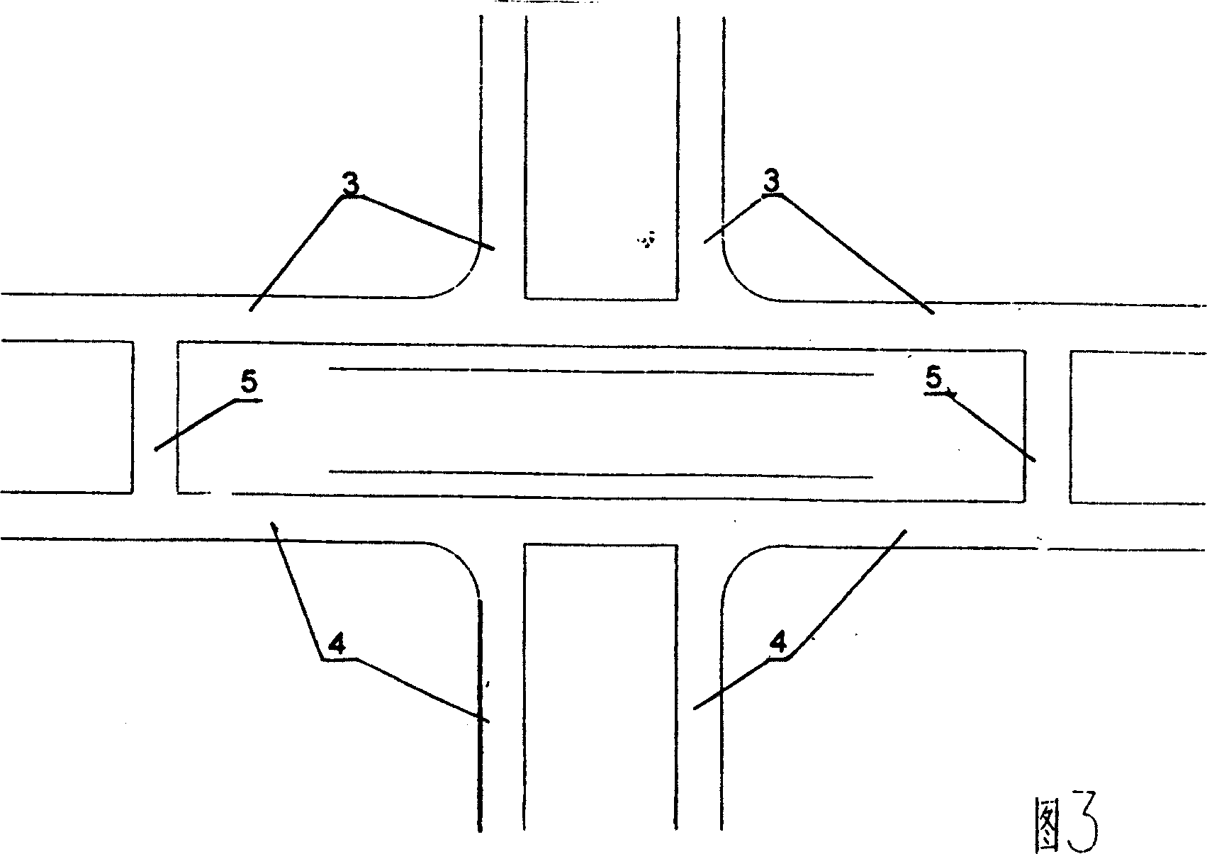 Full spatial urban road system and traffic method using same