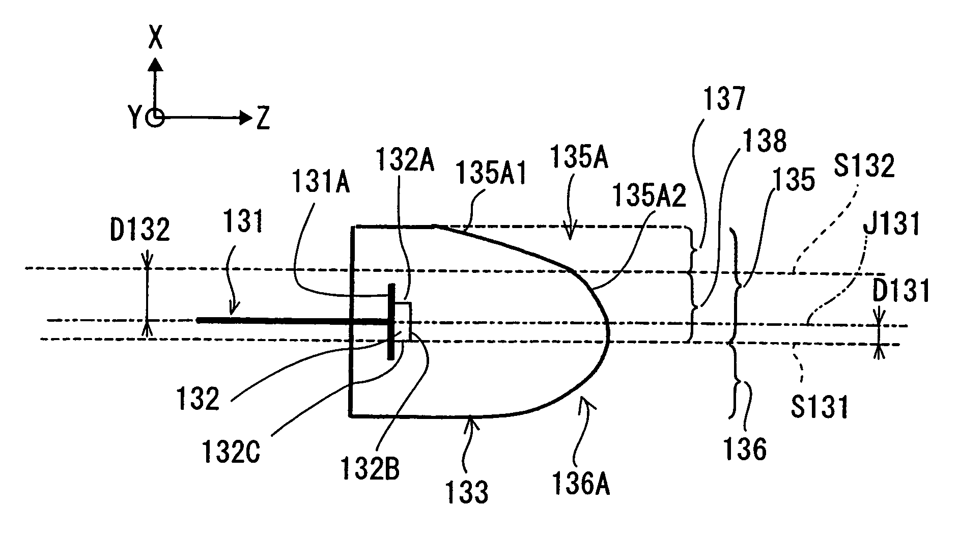 Light emitting diode lamp and light emitting diode display unit