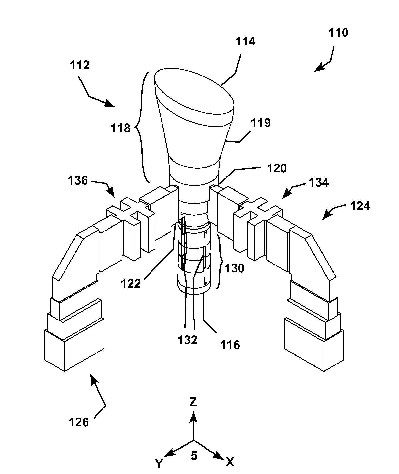 Multi-band antenna for simultaneously communicating linear polarity and circular polarity signals