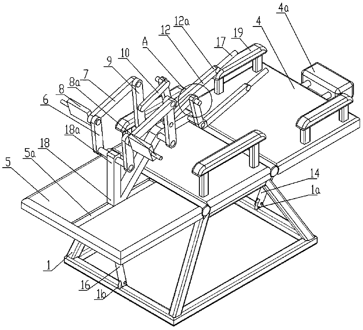 Stroke rehabilitation linkage exercise device