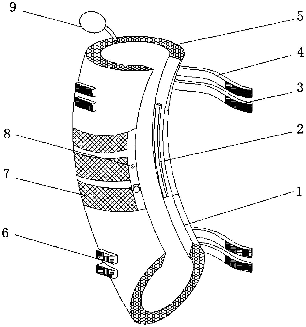 Therapeutic arthritis kneecap incapable of affecting freedom of action of patient