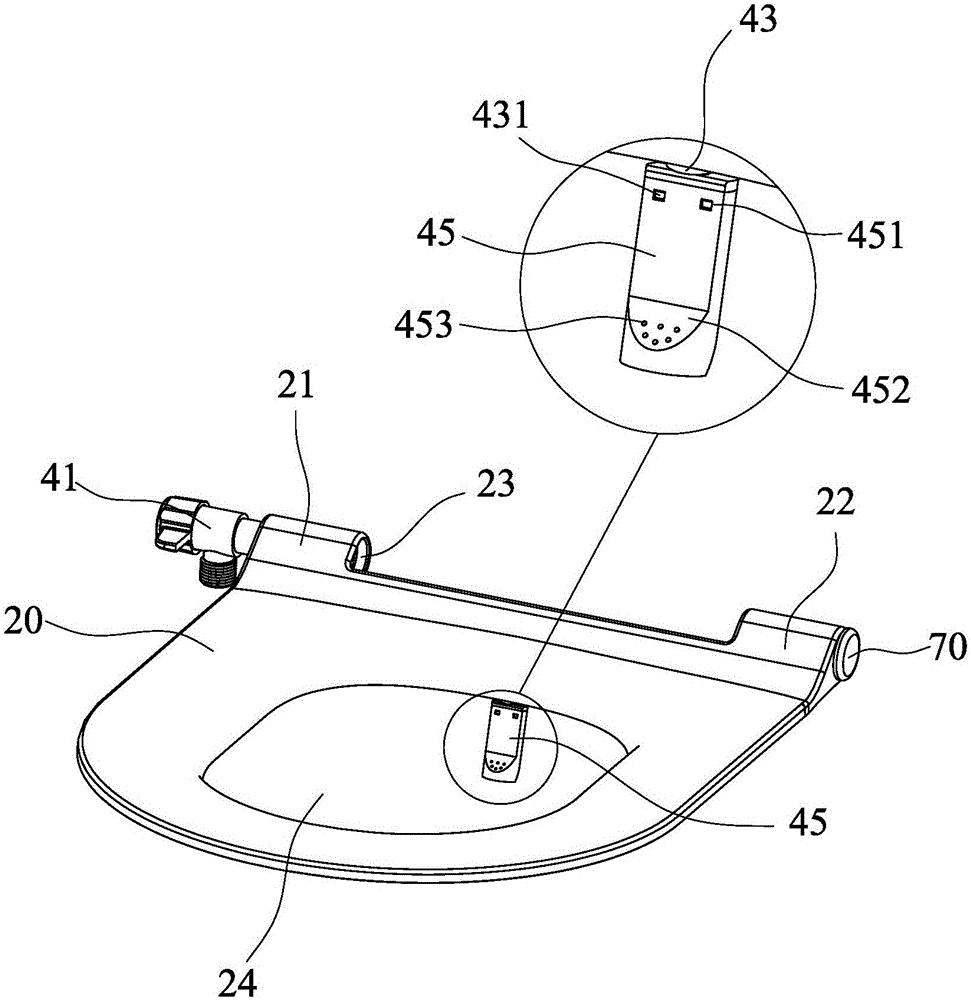 Toilet bowl lid with spray washing device