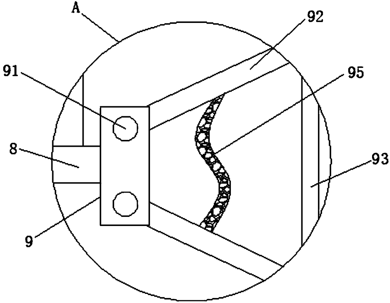 Fixing device for machining coupling capacitor