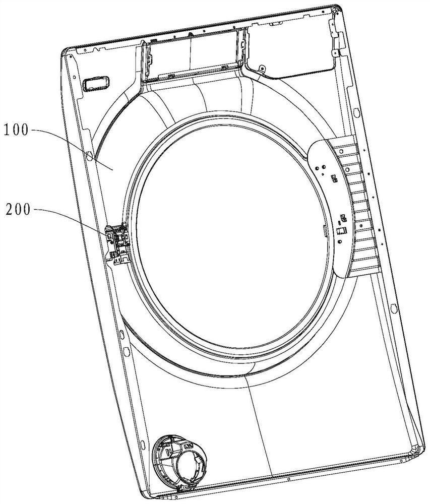 Fool-proof mounting structure for door lock and washing machine