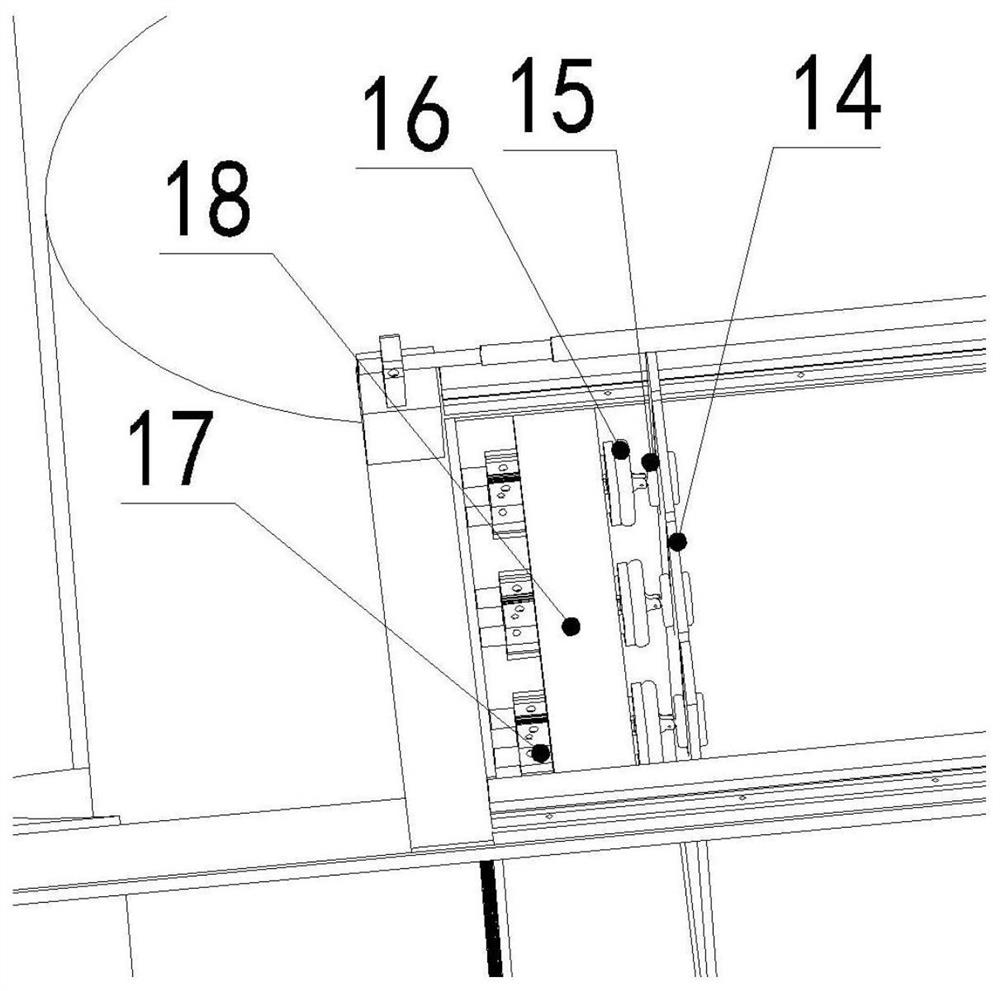 Overall linear hydrodynamic response experimental device for ocean wind power dynamic cable