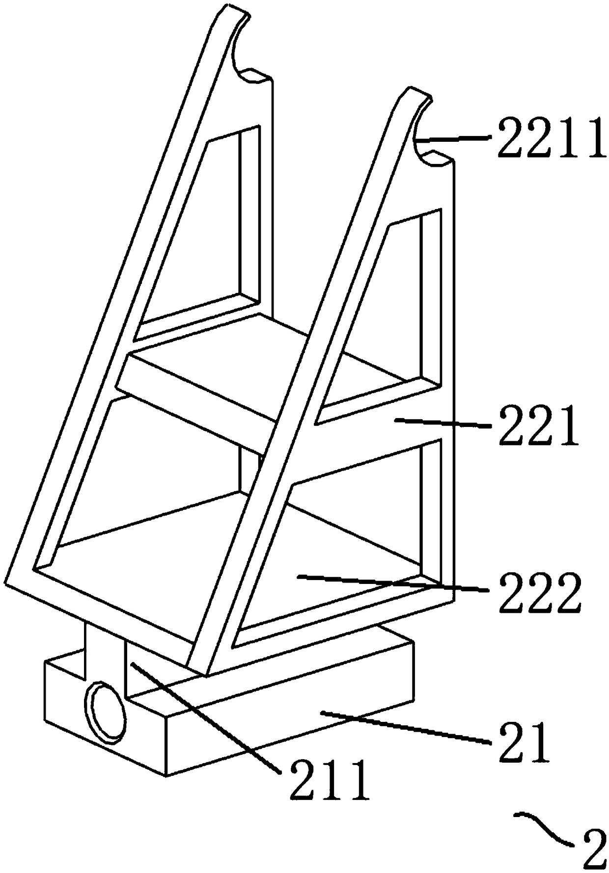 Bending and anti-cracking performance testing device and testing method