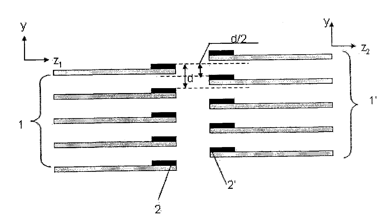 Large power beam coupled semiconductor laser