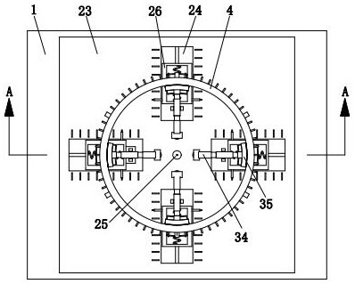 Pressing device for motor machining