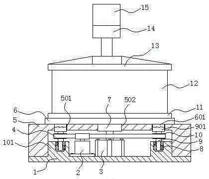 Foundry casting die pressing device