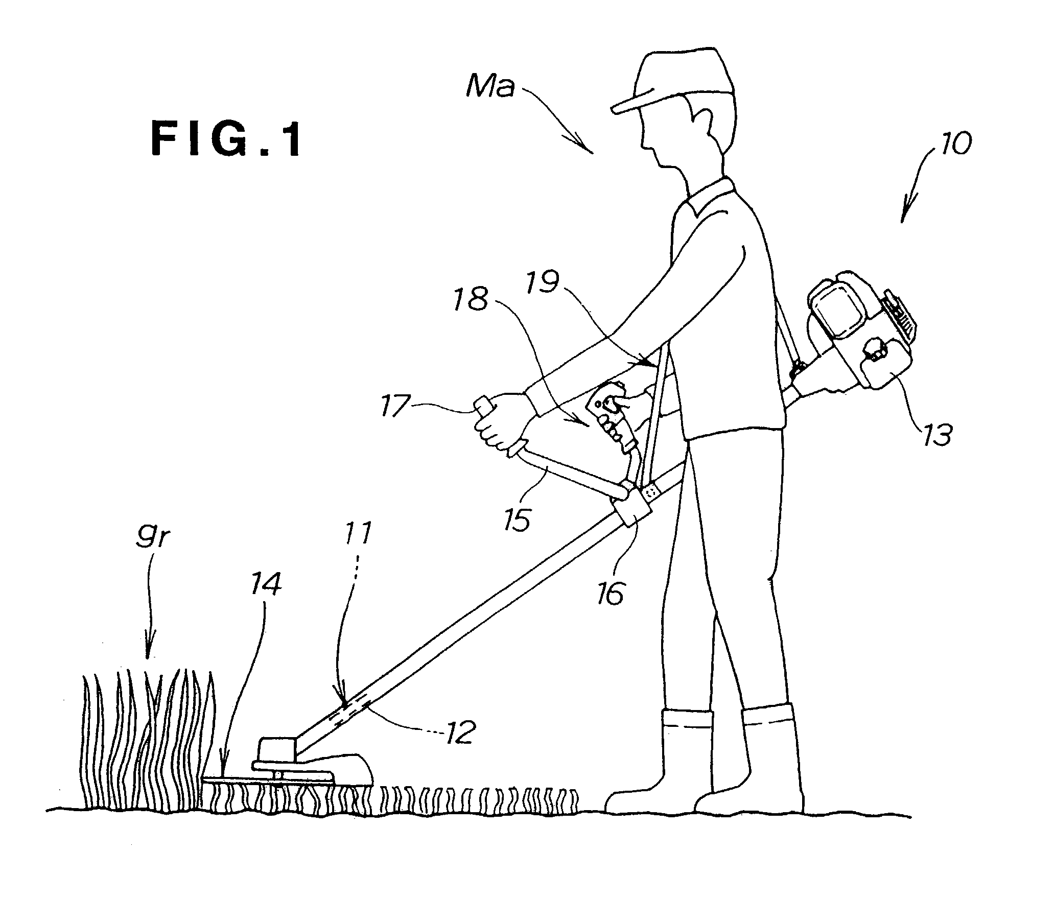 Drive shaft for use in portable working machine