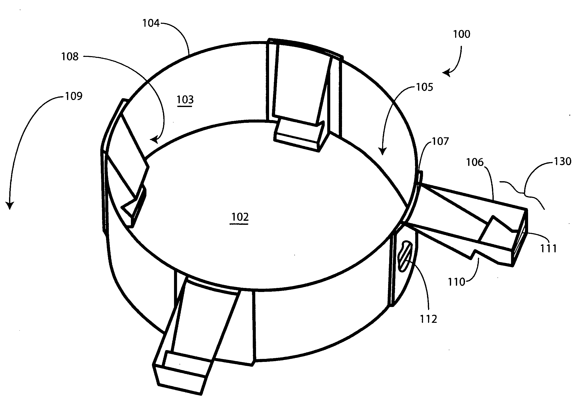 Stackable Guide Wire Container with Living Hinge