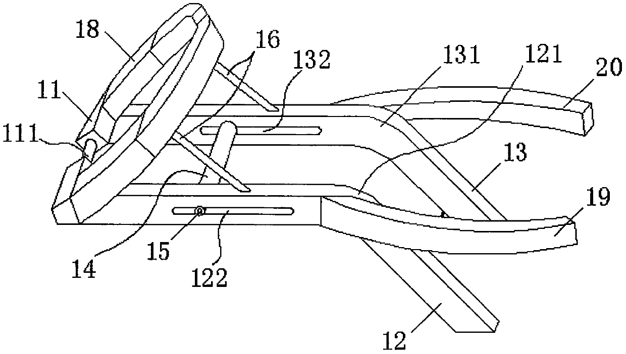 Auxiliary training device for standardizing lower limb movements of swimmers