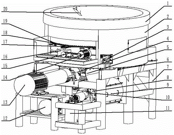 Large vertical straw pulverizer