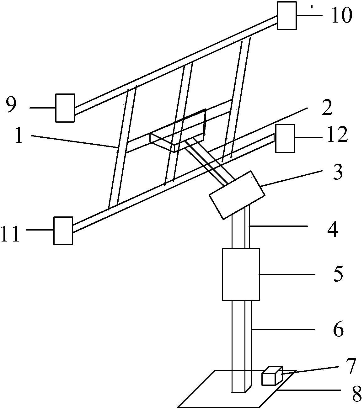 Control method for photovoltaic power generation double-axis tracking system