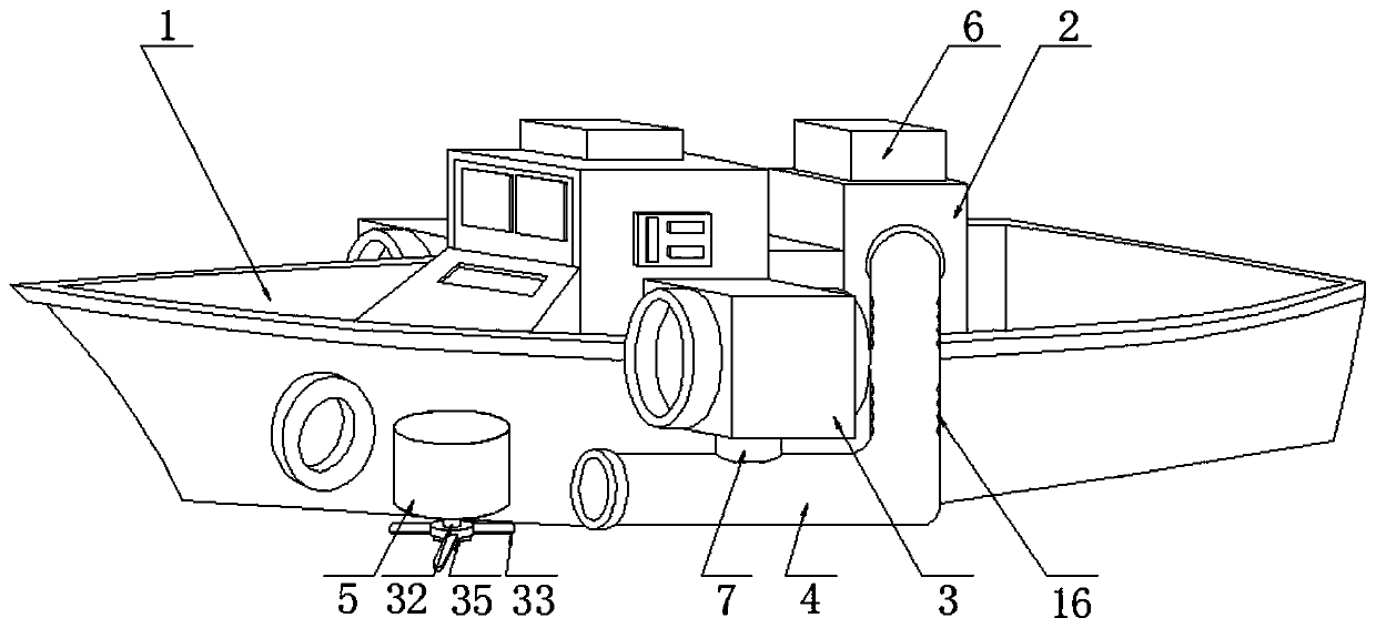 Marine garbage recovery device