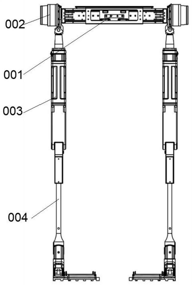 Hybrid drive heavy load lower limb exoskeleton based on electro-hydrostatic actuation principle and method