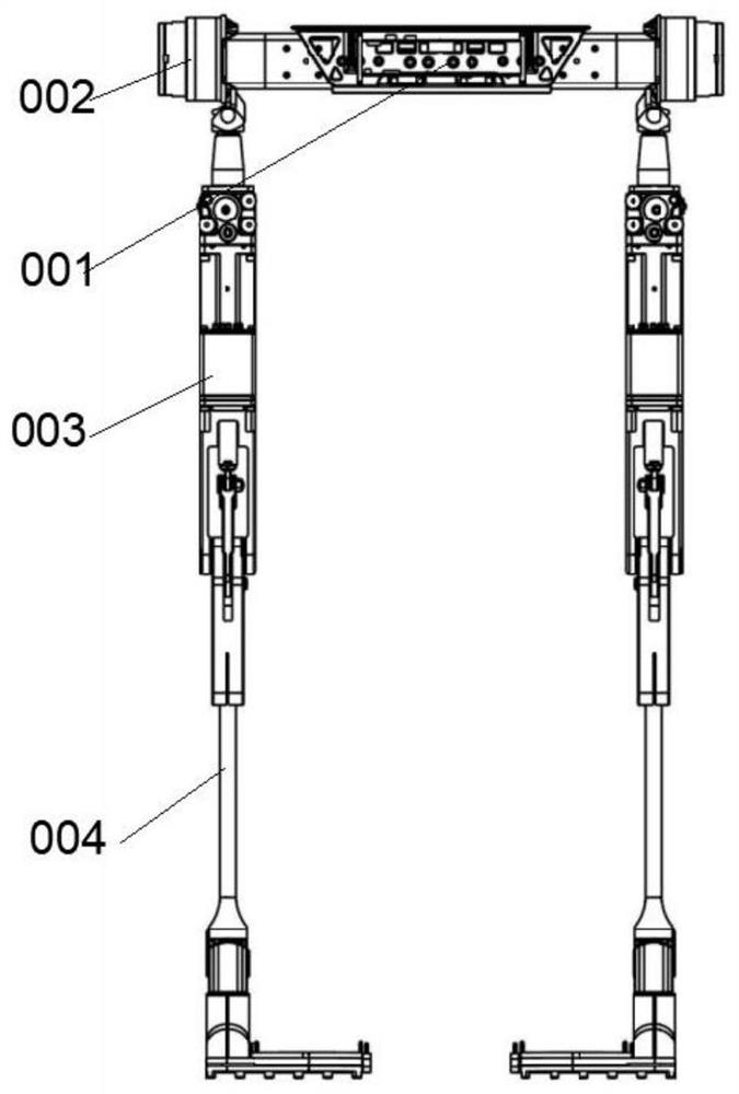 Hybrid drive heavy load lower limb exoskeleton based on electro-hydrostatic actuation principle and method