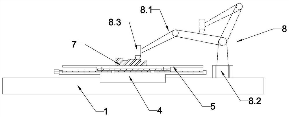 Additive and equal material composite metal 3D laser forming device and method